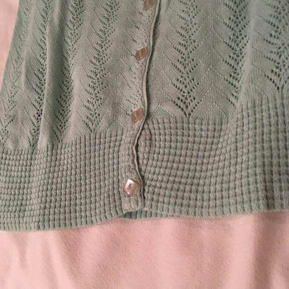 Volcom • Baby blue Button Up Lace Cardigan - Picture 6 of 8